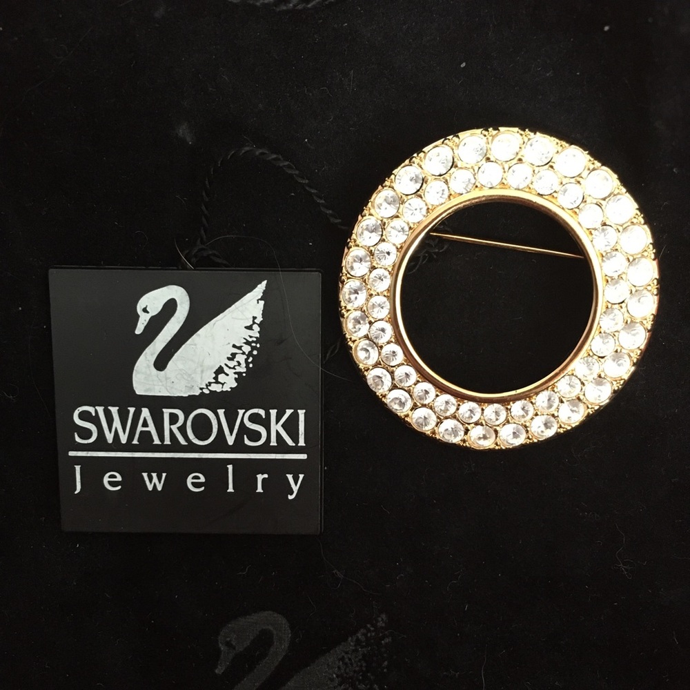 Swarovski vintage pin